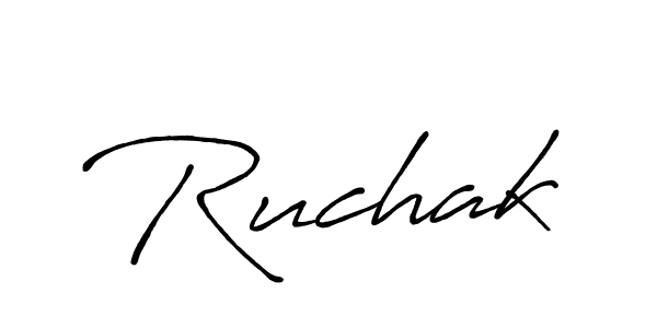 Ruchak stylish signature style. Best Handwritten Sign (Antro_Vectra_Bolder) for my name. Handwritten Signature Collection Ideas for my name Ruchak. Ruchak signature style 7 images and pictures png