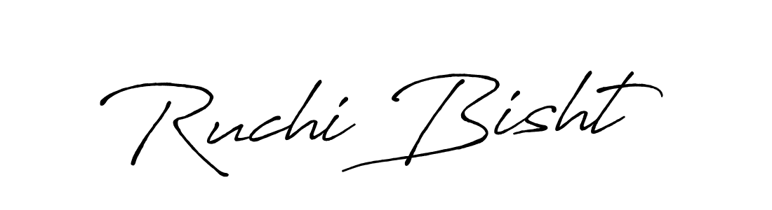 How to Draw Ruchi Bisht signature style? Antro_Vectra_Bolder is a latest design signature styles for name Ruchi Bisht. Ruchi Bisht signature style 7 images and pictures png