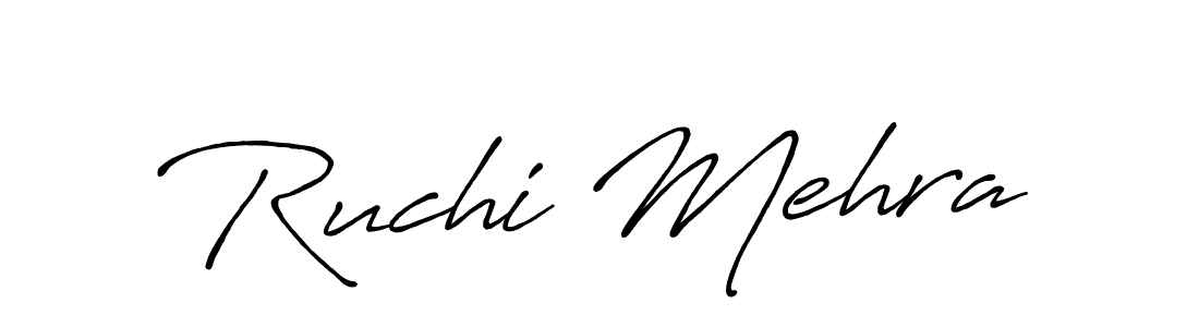 Make a short Ruchi Mehra signature style. Manage your documents anywhere anytime using Antro_Vectra_Bolder. Create and add eSignatures, submit forms, share and send files easily. Ruchi Mehra signature style 7 images and pictures png