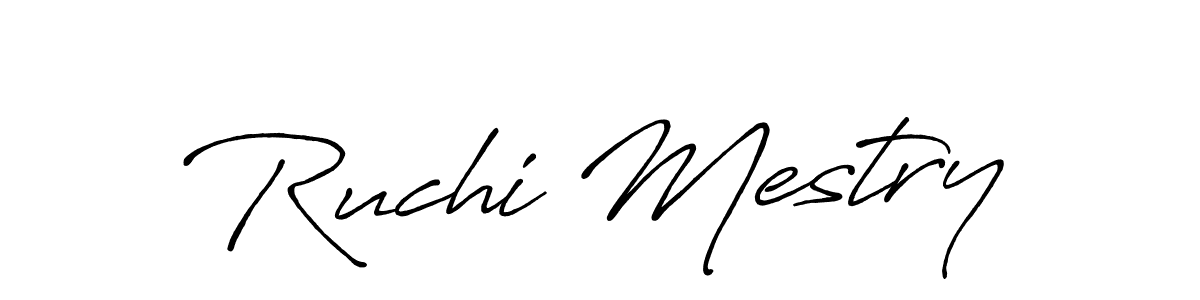 Also we have Ruchi Mestry name is the best signature style. Create professional handwritten signature collection using Antro_Vectra_Bolder autograph style. Ruchi Mestry signature style 7 images and pictures png