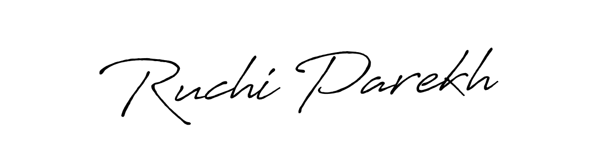 if you are searching for the best signature style for your name Ruchi Parekh. so please give up your signature search. here we have designed multiple signature styles  using Antro_Vectra_Bolder. Ruchi Parekh signature style 7 images and pictures png