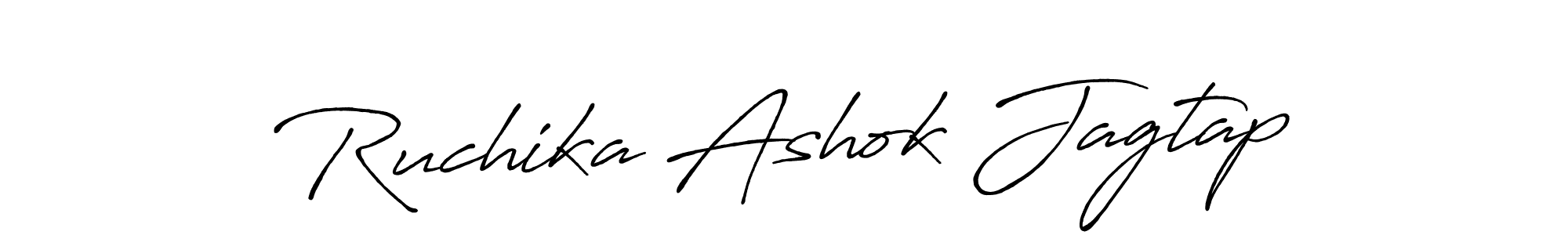 Use a signature maker to create a handwritten signature online. With this signature software, you can design (Antro_Vectra_Bolder) your own signature for name Ruchika Ashok Jagtap. Ruchika Ashok Jagtap signature style 7 images and pictures png