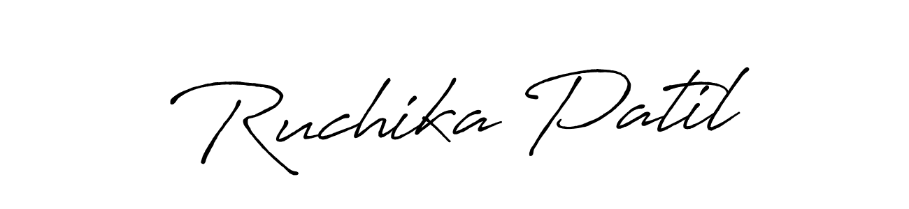 Ruchika Patil stylish signature style. Best Handwritten Sign (Antro_Vectra_Bolder) for my name. Handwritten Signature Collection Ideas for my name Ruchika Patil. Ruchika Patil signature style 7 images and pictures png