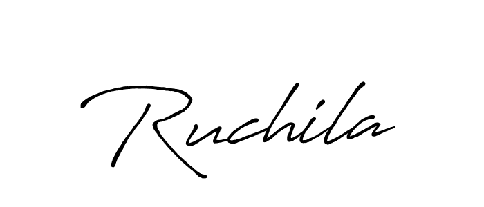 Antro_Vectra_Bolder is a professional signature style that is perfect for those who want to add a touch of class to their signature. It is also a great choice for those who want to make their signature more unique. Get Ruchila name to fancy signature for free. Ruchila signature style 7 images and pictures png