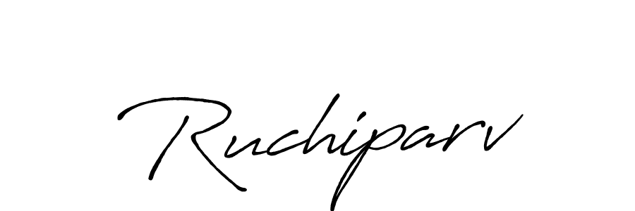 Also we have Ruchiparv name is the best signature style. Create professional handwritten signature collection using Antro_Vectra_Bolder autograph style. Ruchiparv signature style 7 images and pictures png