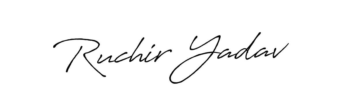 This is the best signature style for the Ruchir Yadav name. Also you like these signature font (Antro_Vectra_Bolder). Mix name signature. Ruchir Yadav signature style 7 images and pictures png