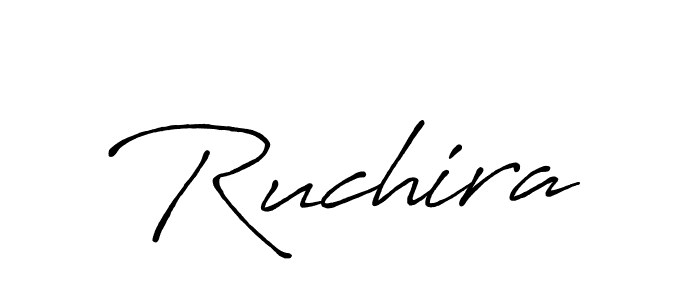 You should practise on your own different ways (Antro_Vectra_Bolder) to write your name (Ruchira) in signature. don't let someone else do it for you. Ruchira signature style 7 images and pictures png