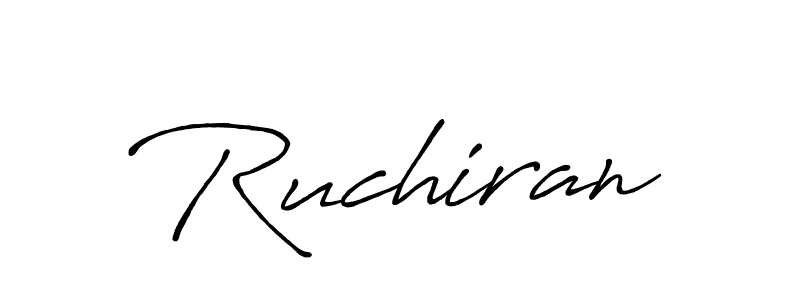 Similarly Antro_Vectra_Bolder is the best handwritten signature design. Signature creator online .You can use it as an online autograph creator for name Ruchiran. Ruchiran signature style 7 images and pictures png