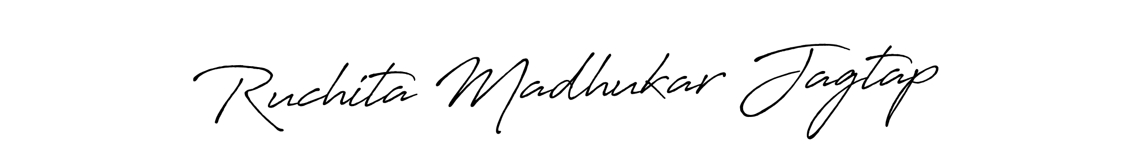 Make a short Ruchita Madhukar Jagtap signature style. Manage your documents anywhere anytime using Antro_Vectra_Bolder. Create and add eSignatures, submit forms, share and send files easily. Ruchita Madhukar Jagtap signature style 7 images and pictures png