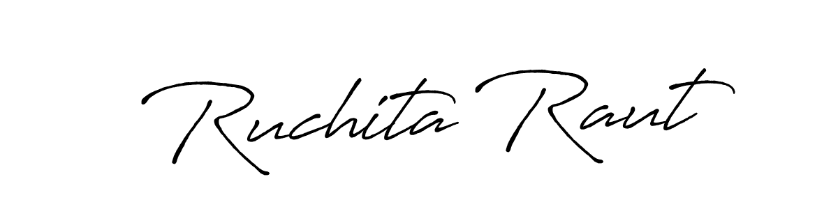 Similarly Antro_Vectra_Bolder is the best handwritten signature design. Signature creator online .You can use it as an online autograph creator for name Ruchita Raut. Ruchita Raut signature style 7 images and pictures png