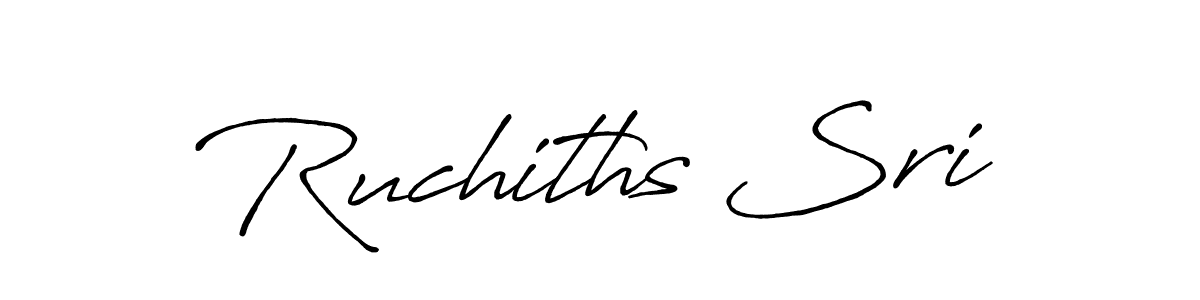 Antro_Vectra_Bolder is a professional signature style that is perfect for those who want to add a touch of class to their signature. It is also a great choice for those who want to make their signature more unique. Get Ruchiths Sri name to fancy signature for free. Ruchiths Sri signature style 7 images and pictures png