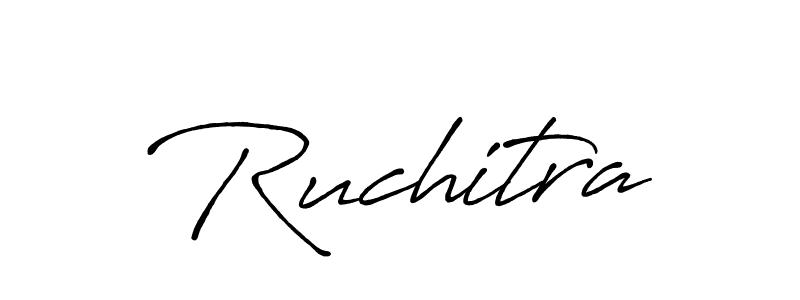 How to make Ruchitra signature? Antro_Vectra_Bolder is a professional autograph style. Create handwritten signature for Ruchitra name. Ruchitra signature style 7 images and pictures png