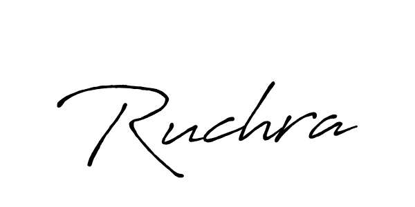 How to make Ruchra name signature. Use Antro_Vectra_Bolder style for creating short signs online. This is the latest handwritten sign. Ruchra signature style 7 images and pictures png