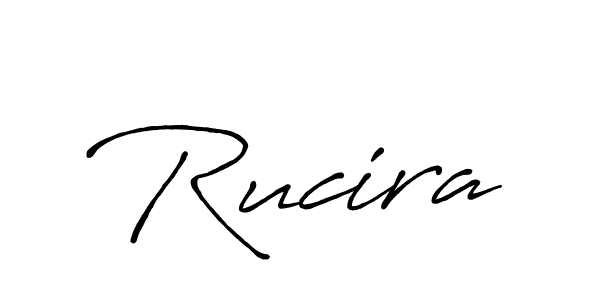 How to make Rucira name signature. Use Antro_Vectra_Bolder style for creating short signs online. This is the latest handwritten sign. Rucira signature style 7 images and pictures png