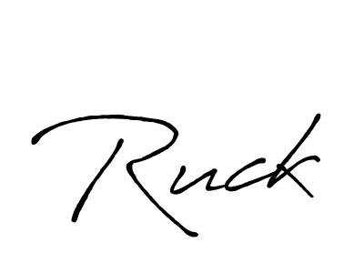 Create a beautiful signature design for name Ruck. With this signature (Antro_Vectra_Bolder) fonts, you can make a handwritten signature for free. Ruck signature style 7 images and pictures png