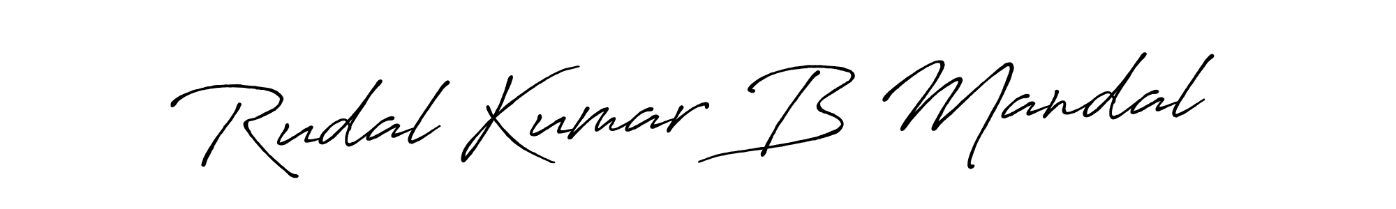 Also You can easily find your signature by using the search form. We will create Rudal Kumar B Mandal name handwritten signature images for you free of cost using Antro_Vectra_Bolder sign style. Rudal Kumar B Mandal signature style 7 images and pictures png