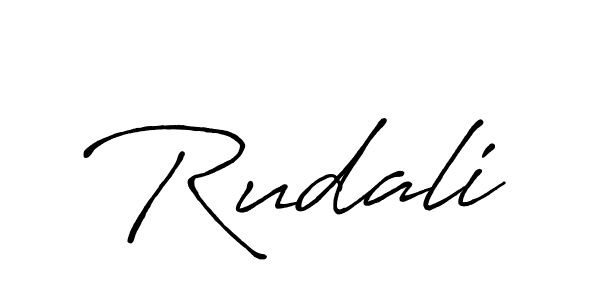 You should practise on your own different ways (Antro_Vectra_Bolder) to write your name (Rudali) in signature. don't let someone else do it for you. Rudali signature style 7 images and pictures png