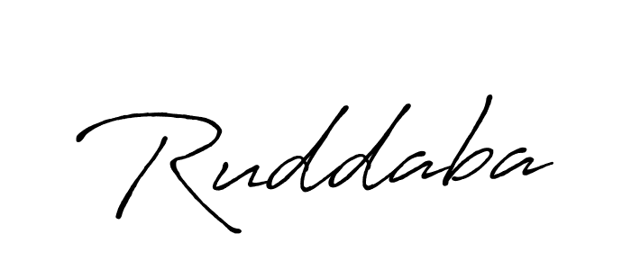 Also we have Ruddaba name is the best signature style. Create professional handwritten signature collection using Antro_Vectra_Bolder autograph style. Ruddaba signature style 7 images and pictures png