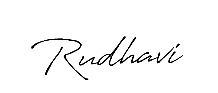 Design your own signature with our free online signature maker. With this signature software, you can create a handwritten (Antro_Vectra_Bolder) signature for name Rudhavi. Rudhavi signature style 7 images and pictures png