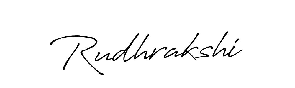 Create a beautiful signature design for name Rudhrakshi. With this signature (Antro_Vectra_Bolder) fonts, you can make a handwritten signature for free. Rudhrakshi signature style 7 images and pictures png