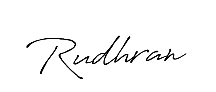 How to make Rudhran signature? Antro_Vectra_Bolder is a professional autograph style. Create handwritten signature for Rudhran name. Rudhran signature style 7 images and pictures png