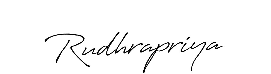 The best way (Antro_Vectra_Bolder) to make a short signature is to pick only two or three words in your name. The name Rudhrapriya include a total of six letters. For converting this name. Rudhrapriya signature style 7 images and pictures png