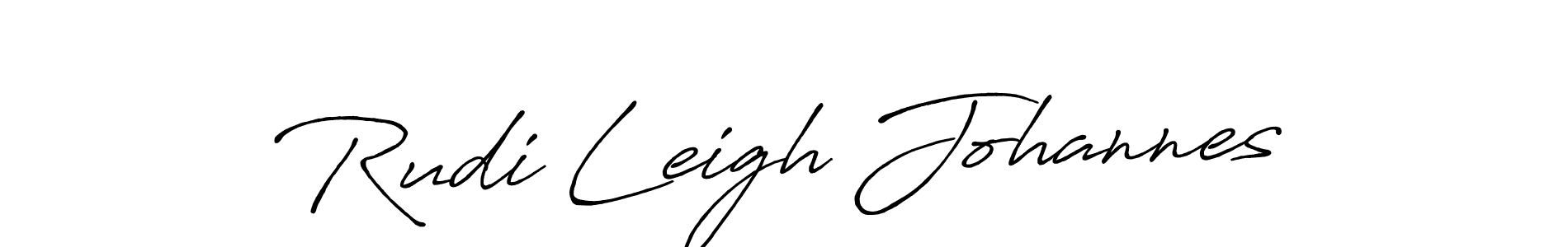 Antro_Vectra_Bolder is a professional signature style that is perfect for those who want to add a touch of class to their signature. It is also a great choice for those who want to make their signature more unique. Get Rudi Leigh Johannes name to fancy signature for free. Rudi Leigh Johannes signature style 7 images and pictures png