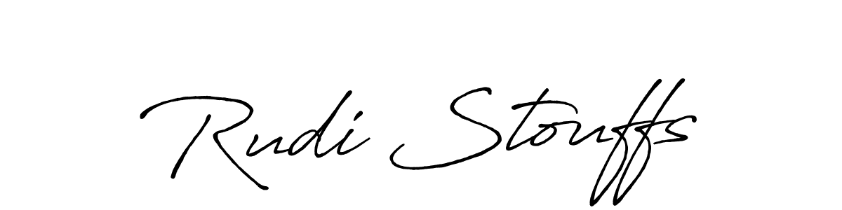 The best way (Antro_Vectra_Bolder) to make a short signature is to pick only two or three words in your name. The name Rudi Stouffs include a total of six letters. For converting this name. Rudi Stouffs signature style 7 images and pictures png