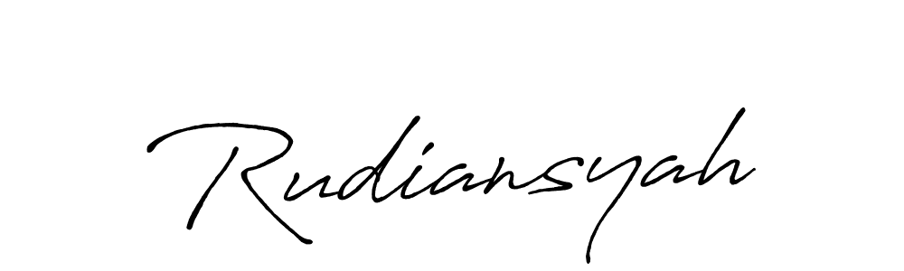 Once you've used our free online signature maker to create your best signature Antro_Vectra_Bolder style, it's time to enjoy all of the benefits that Rudiansyah name signing documents. Rudiansyah signature style 7 images and pictures png