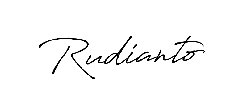 Make a beautiful signature design for name Rudianto. Use this online signature maker to create a handwritten signature for free. Rudianto signature style 7 images and pictures png