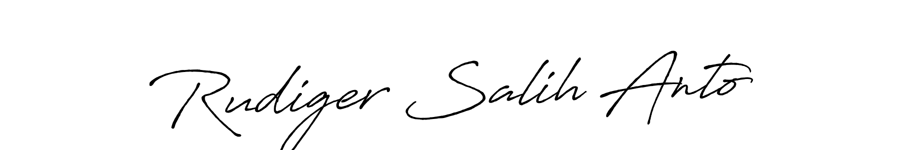 How to make Rudiger Salih Anto signature? Antro_Vectra_Bolder is a professional autograph style. Create handwritten signature for Rudiger Salih Anto name. Rudiger Salih Anto signature style 7 images and pictures png
