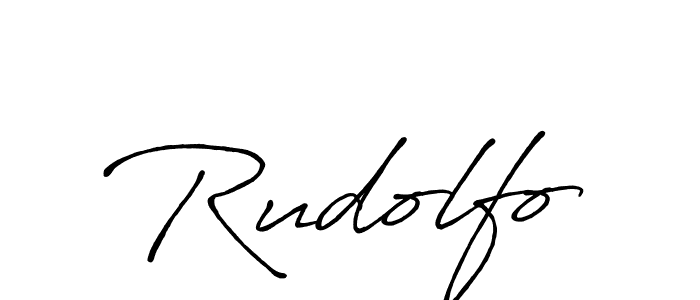How to make Rudolfo signature? Antro_Vectra_Bolder is a professional autograph style. Create handwritten signature for Rudolfo name. Rudolfo signature style 7 images and pictures png