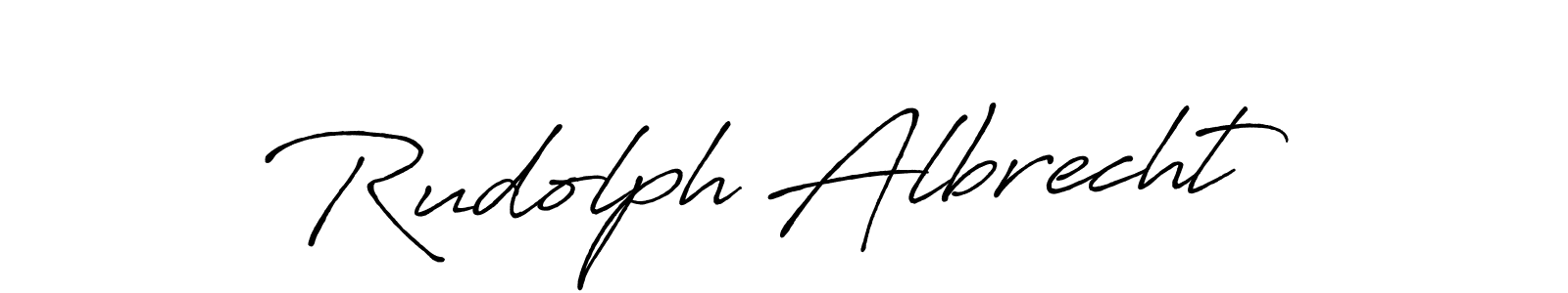 Design your own signature with our free online signature maker. With this signature software, you can create a handwritten (Antro_Vectra_Bolder) signature for name Rudolph Albrecht. Rudolph Albrecht signature style 7 images and pictures png