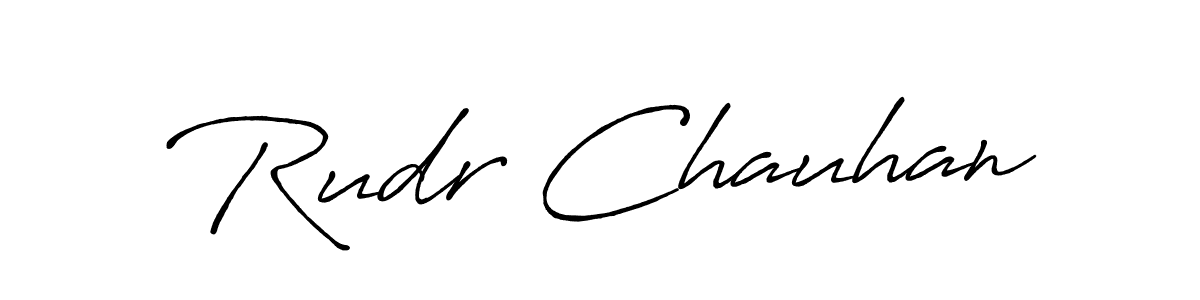 Also You can easily find your signature by using the search form. We will create Rudr Chauhan name handwritten signature images for you free of cost using Antro_Vectra_Bolder sign style. Rudr Chauhan signature style 7 images and pictures png