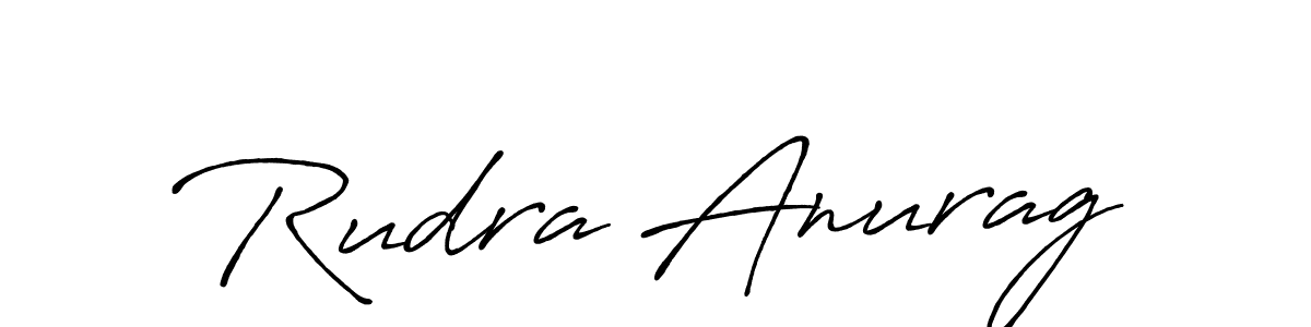 Also we have Rudra Anurag name is the best signature style. Create professional handwritten signature collection using Antro_Vectra_Bolder autograph style. Rudra Anurag signature style 7 images and pictures png