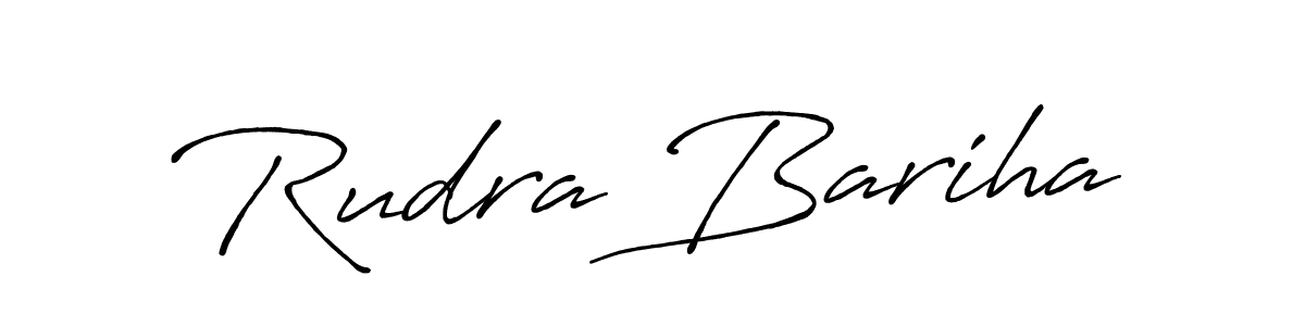 It looks lik you need a new signature style for name Rudra Bariha. Design unique handwritten (Antro_Vectra_Bolder) signature with our free signature maker in just a few clicks. Rudra Bariha signature style 7 images and pictures png