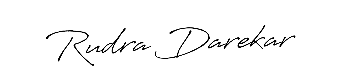 Also You can easily find your signature by using the search form. We will create Rudra Darekar name handwritten signature images for you free of cost using Antro_Vectra_Bolder sign style. Rudra Darekar signature style 7 images and pictures png