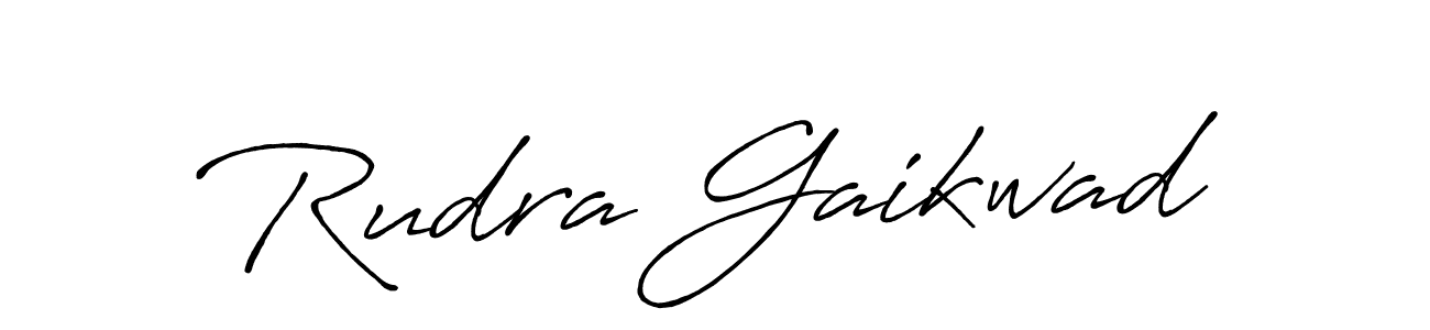 Also we have Rudra Gaikwad name is the best signature style. Create professional handwritten signature collection using Antro_Vectra_Bolder autograph style. Rudra Gaikwad signature style 7 images and pictures png