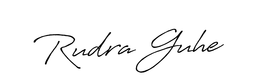 if you are searching for the best signature style for your name Rudra Guhe. so please give up your signature search. here we have designed multiple signature styles  using Antro_Vectra_Bolder. Rudra Guhe signature style 7 images and pictures png