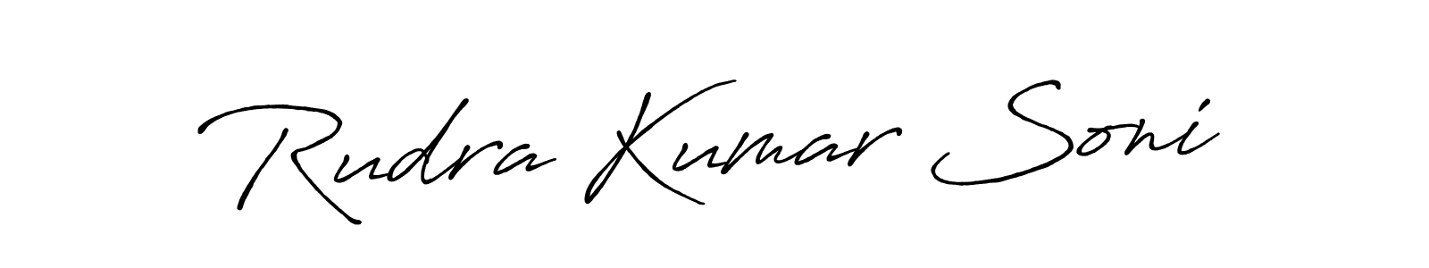 It looks lik you need a new signature style for name Rudra Kumar Soni. Design unique handwritten (Antro_Vectra_Bolder) signature with our free signature maker in just a few clicks. Rudra Kumar Soni signature style 7 images and pictures png