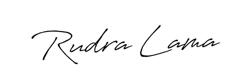 It looks lik you need a new signature style for name Rudra Lama. Design unique handwritten (Antro_Vectra_Bolder) signature with our free signature maker in just a few clicks. Rudra Lama signature style 7 images and pictures png