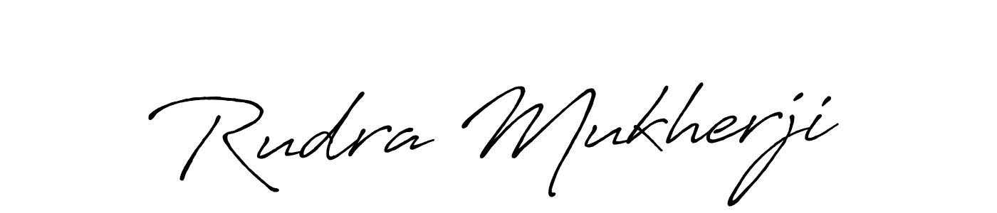 Rudra Mukherji stylish signature style. Best Handwritten Sign (Antro_Vectra_Bolder) for my name. Handwritten Signature Collection Ideas for my name Rudra Mukherji. Rudra Mukherji signature style 7 images and pictures png