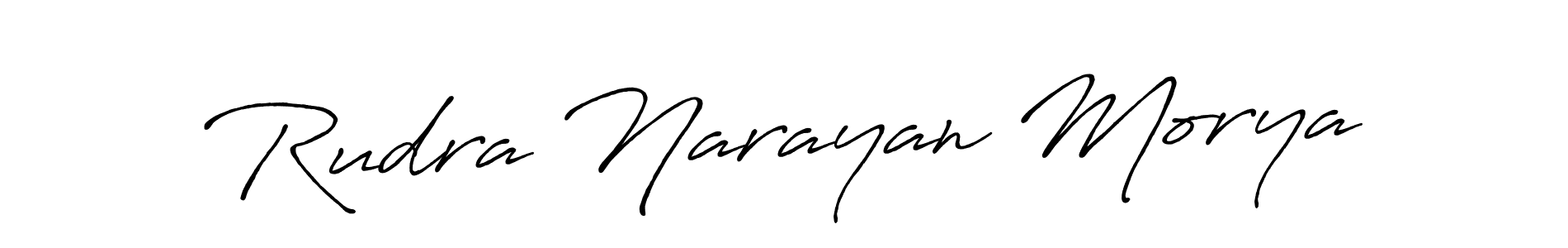 The best way (Antro_Vectra_Bolder) to make a short signature is to pick only two or three words in your name. The name Rudra Narayan Morya include a total of six letters. For converting this name. Rudra Narayan Morya signature style 7 images and pictures png