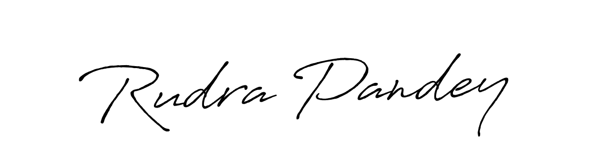 Use a signature maker to create a handwritten signature online. With this signature software, you can design (Antro_Vectra_Bolder) your own signature for name Rudra Pandey. Rudra Pandey signature style 7 images and pictures png