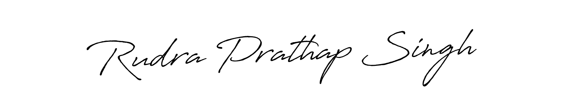 Make a beautiful signature design for name Rudra Prathap Singh. With this signature (Antro_Vectra_Bolder) style, you can create a handwritten signature for free. Rudra Prathap Singh signature style 7 images and pictures png