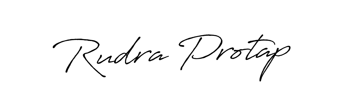 Use a signature maker to create a handwritten signature online. With this signature software, you can design (Antro_Vectra_Bolder) your own signature for name Rudra Protap. Rudra Protap signature style 7 images and pictures png