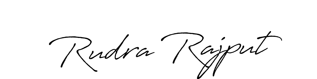 How to make Rudra Rajput signature? Antro_Vectra_Bolder is a professional autograph style. Create handwritten signature for Rudra Rajput name. Rudra Rajput signature style 7 images and pictures png