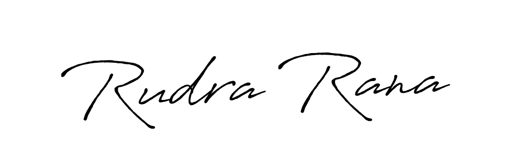 Rudra Rana stylish signature style. Best Handwritten Sign (Antro_Vectra_Bolder) for my name. Handwritten Signature Collection Ideas for my name Rudra Rana. Rudra Rana signature style 7 images and pictures png