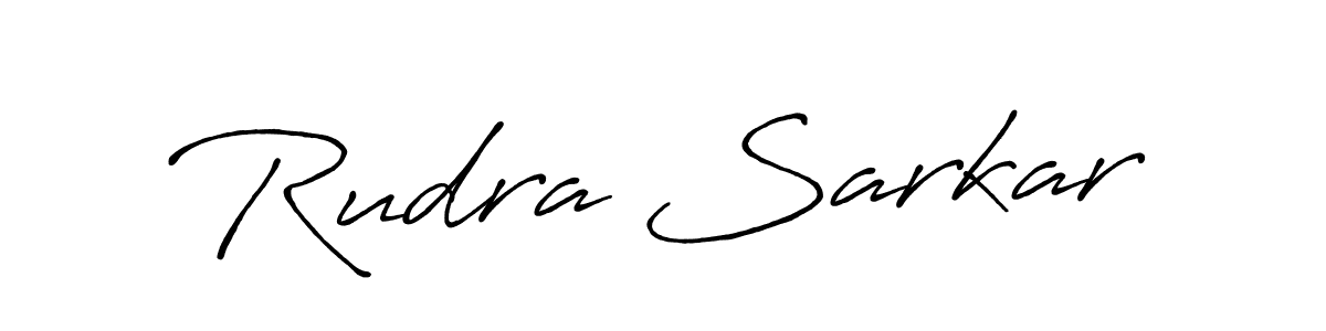 Design your own signature with our free online signature maker. With this signature software, you can create a handwritten (Antro_Vectra_Bolder) signature for name Rudra Sarkar. Rudra Sarkar signature style 7 images and pictures png