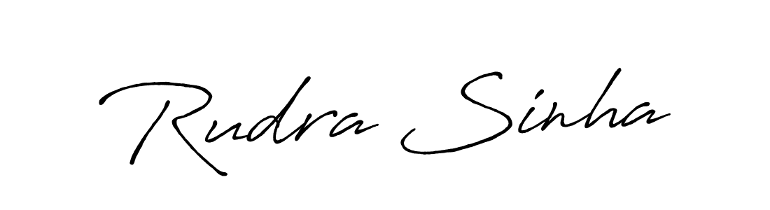 Use a signature maker to create a handwritten signature online. With this signature software, you can design (Antro_Vectra_Bolder) your own signature for name Rudra Sinha. Rudra Sinha signature style 7 images and pictures png